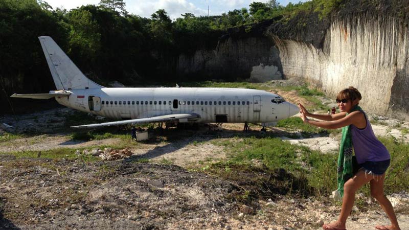 bali abandoned plane