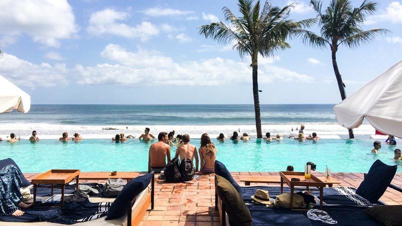 Bali beach clubs: Potato Head is located right on the beach in Seminyak