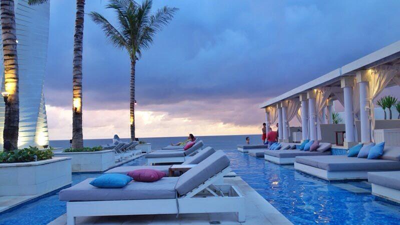Bali beach clubs: The pavilions at Vue come with private daybeds