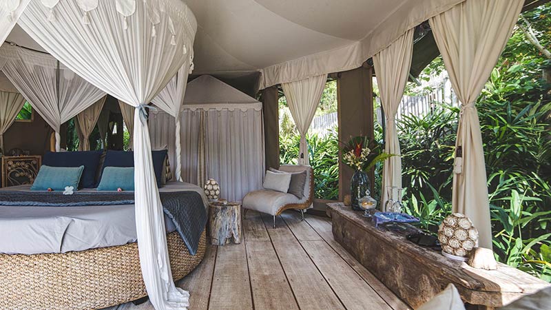 Bali must try activities: Glamping at Sandat in Ubud