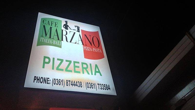 Best pizza in Bali: Cafe Marzano can be found on the way to Double Six beach