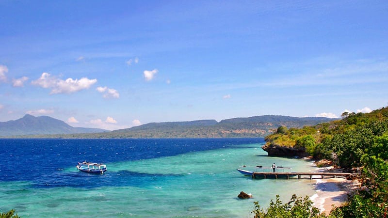 National parks in Indonesia: Menjangan island at West Bali national Park